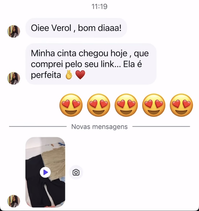 Relato real de cliente sobre o Short Cinta Modelador 3