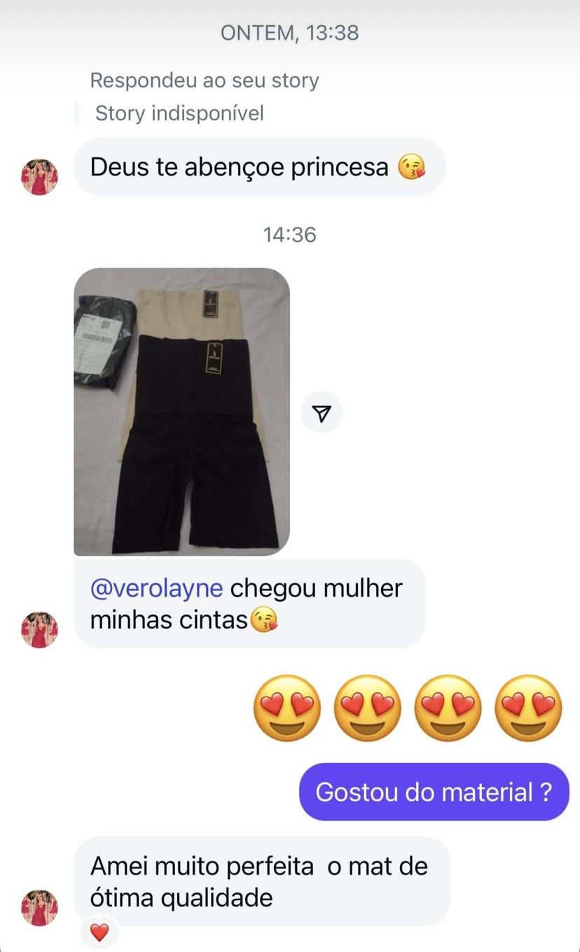 Relato real de cliente sobre o Short Cinta Modelador 2